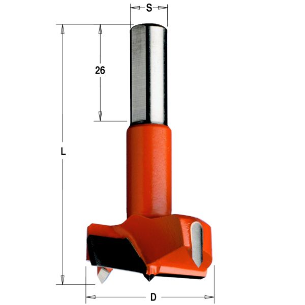 Фото 20x70 Z=2+2 S=10x26 RH сверло чашечное в интернет-магазине ToolHaus.ru